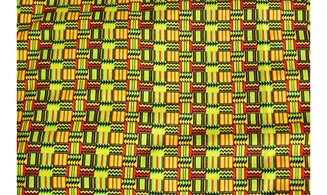 Tissu Kenta graphismes d'Afrique