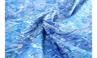 Batik vagues bleues