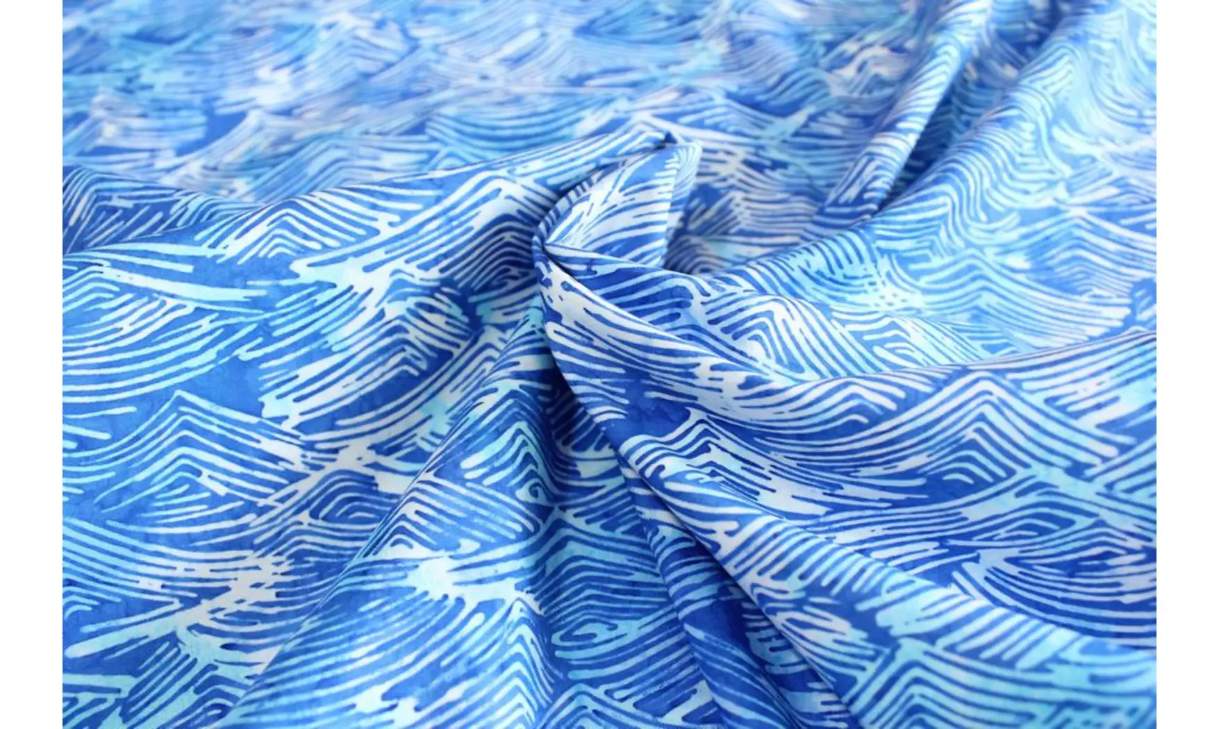 Batik vagues bleues