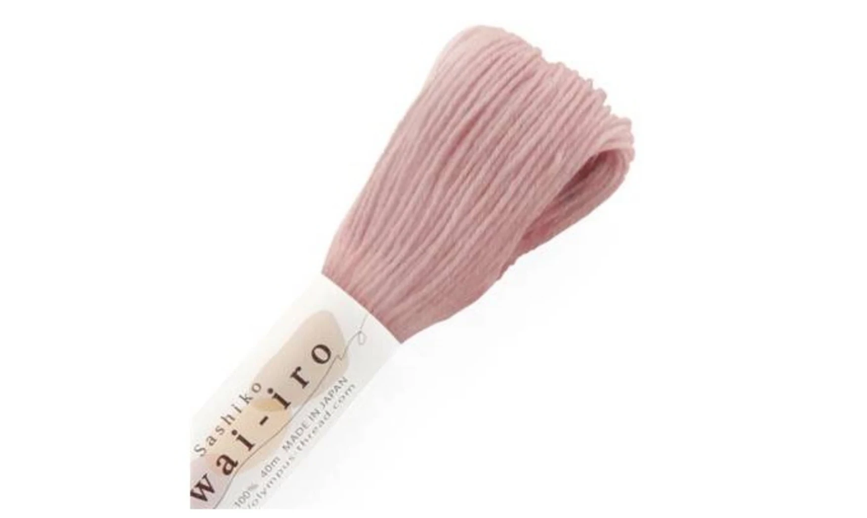 Fil Sashiko pastel beige rose 40m