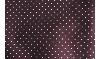 Tissu bordeaux pois bleu clair