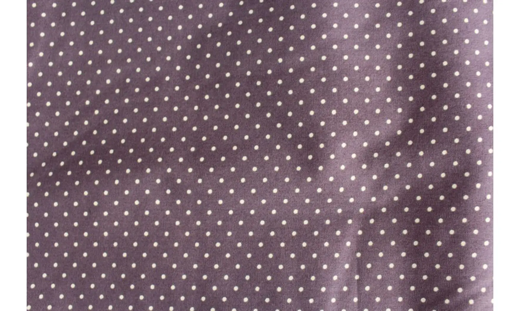 Tissu violet pâle pois blancs