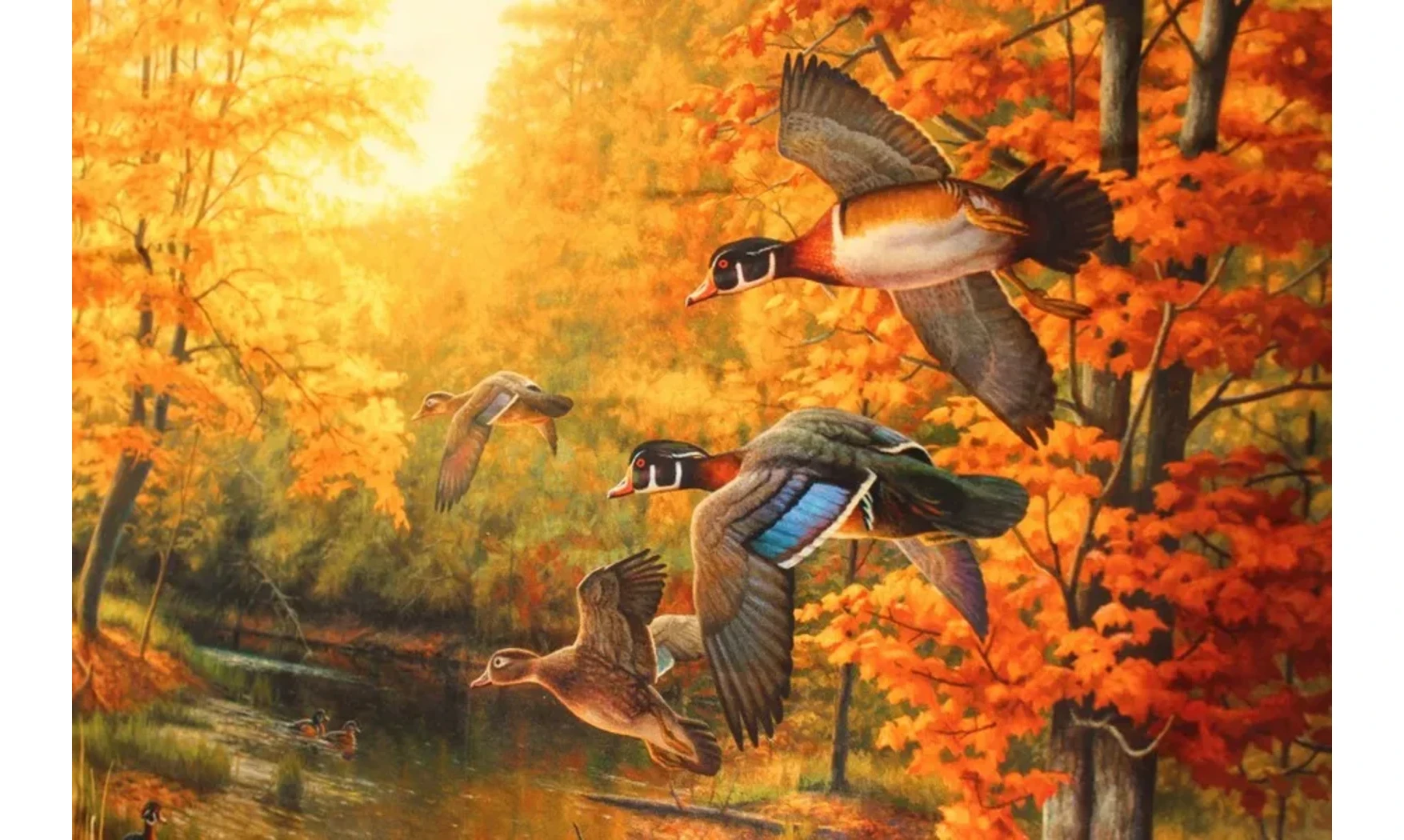 Panneau Vol d'automne