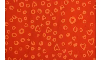 Batik rouge orangé design