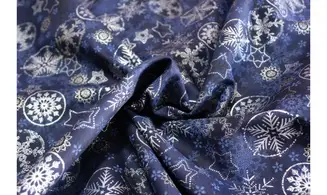 Tissu frosty snowflake