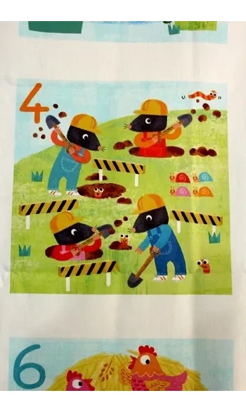 Panneau Je compte les animaux