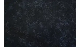 Tissu noir feuillages