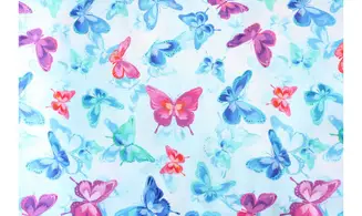 Tissu papillons de lumière