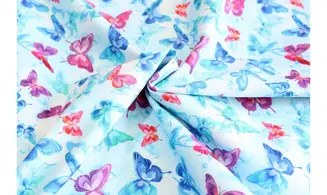 Tissu papillons de lumière