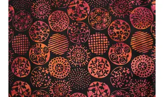 Batik tribal noir et rouge