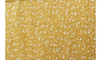 Tissu Lecien jaune orangé fleurettes