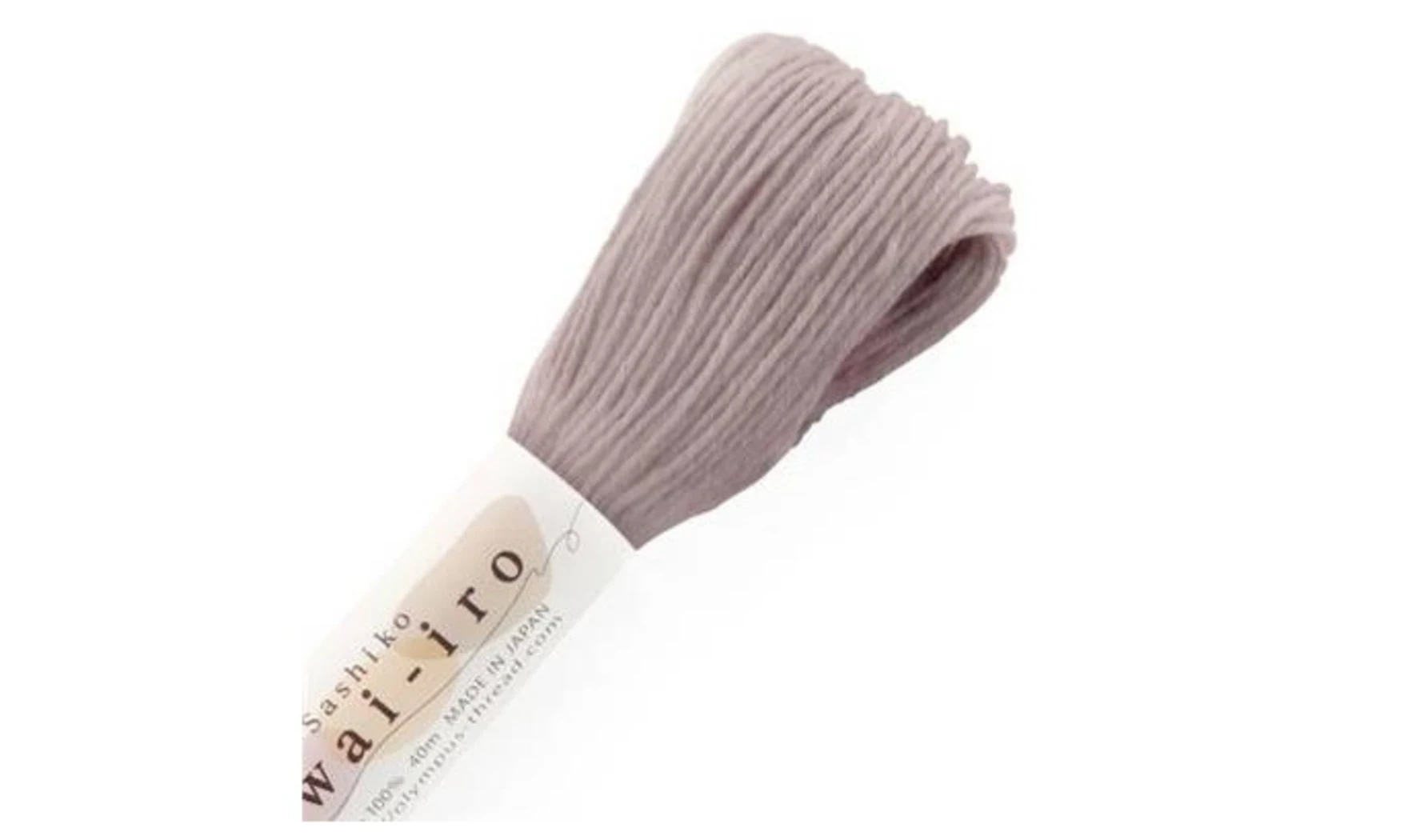 Fil Sashiko pastel lait 40m