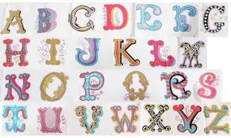 Tissu Alphabet