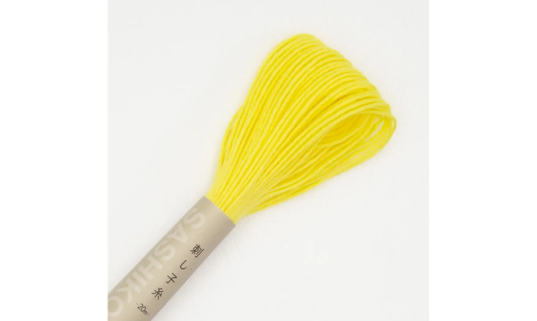 Fil Sashiko uni Jaune poussin 20m