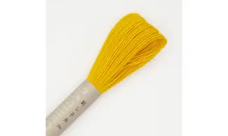 Fil Sashiko Jaune orangé 20m
