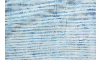 Batik lignes bleutées