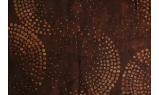 Batik marron spirales