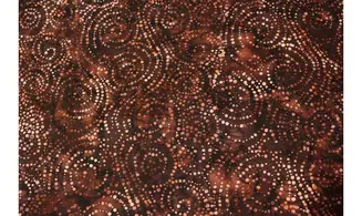 Batik marron volutes pointillisme