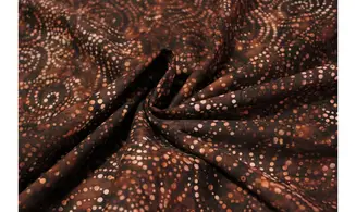 Batik marron volutes pointillisme