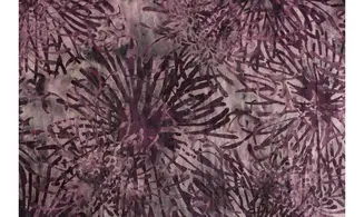 Batik violet gris grandes fleurs