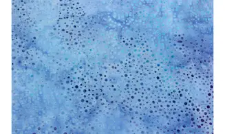 Batik bleuté pointillisme