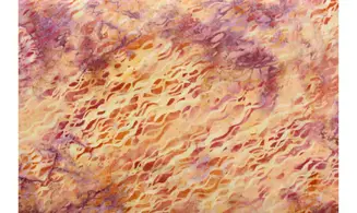 Batik rosé orange violet vagues