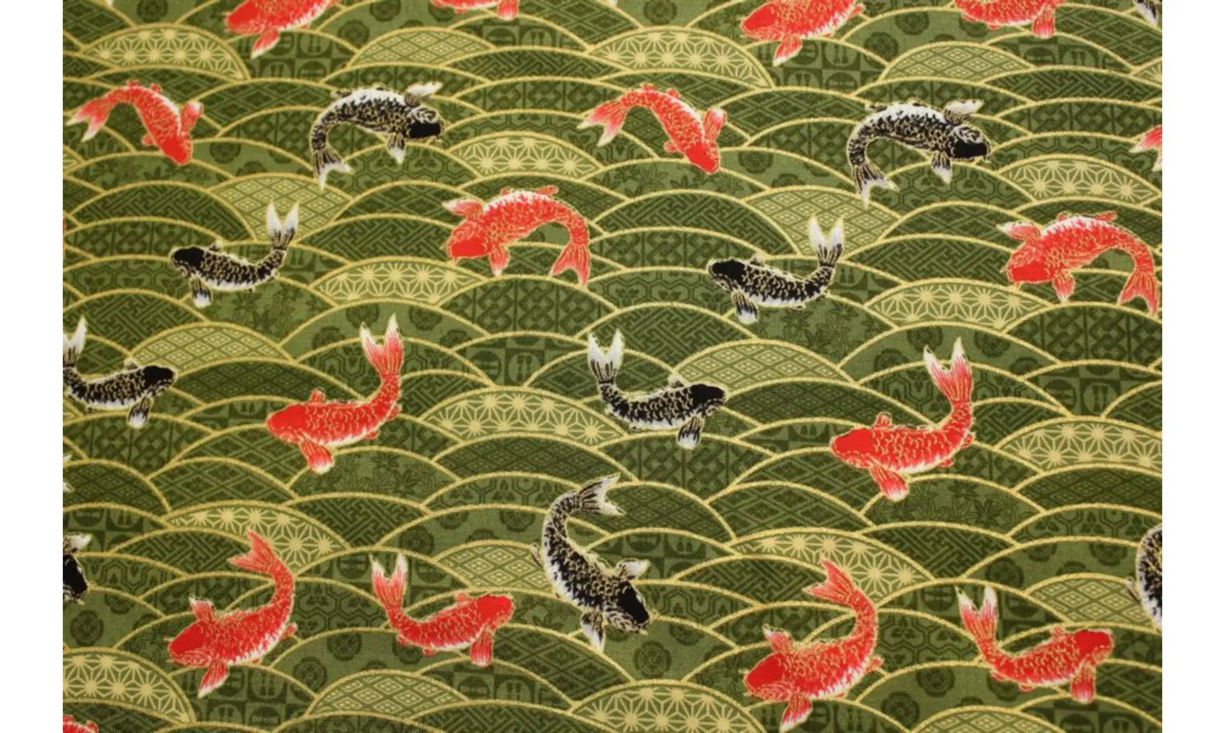 Tissu japonais Naka poissons