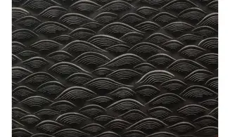 Tissu japonais noir dunes grises