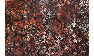 Batik noir petites fleurs