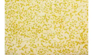 Batik jaune feuillages
