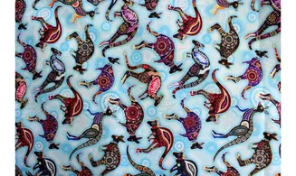 Tissu aborigène kangourous