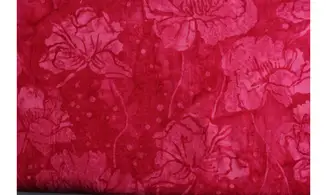 Batik rose grandes fleurs