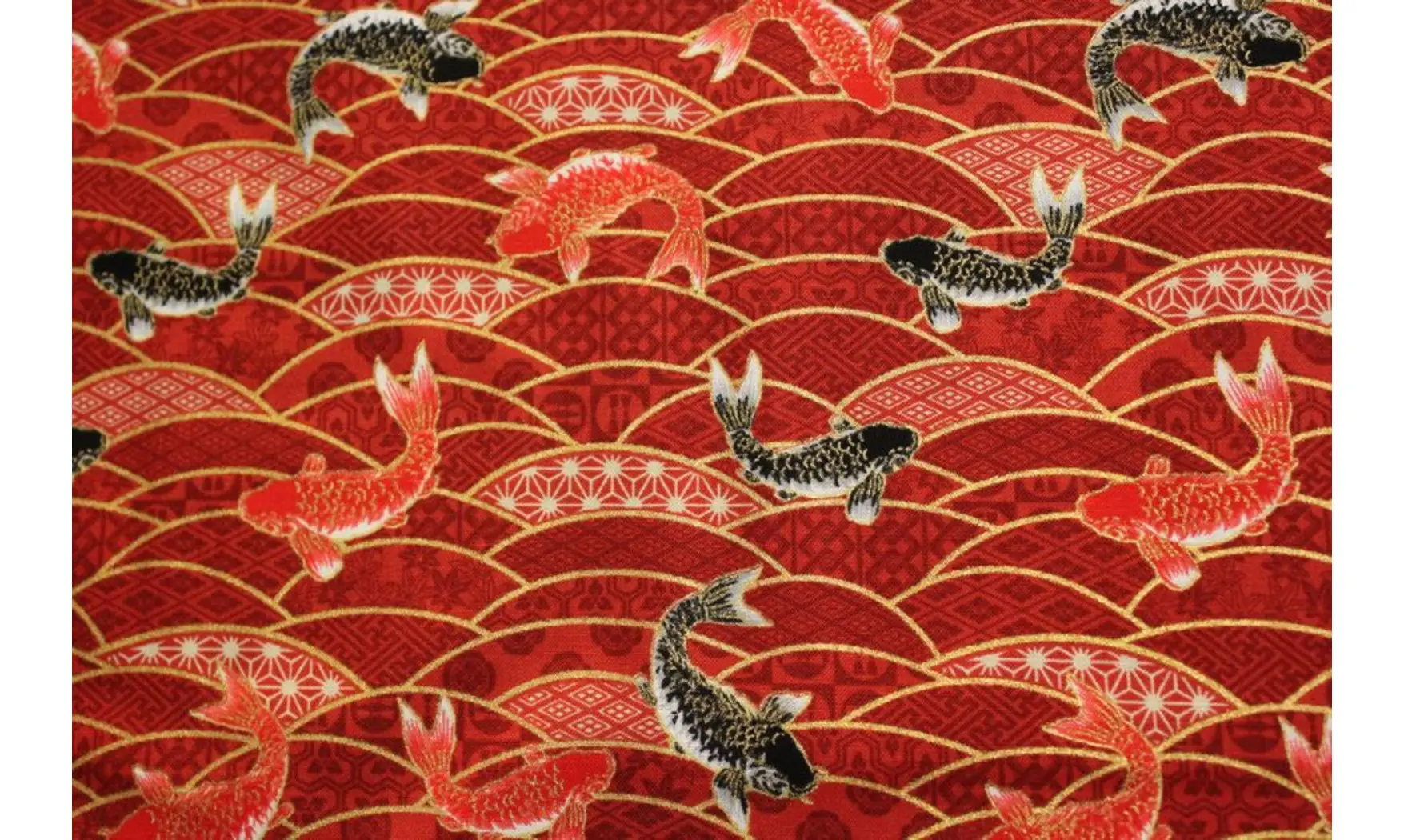 Tissu japonais Naka poissons