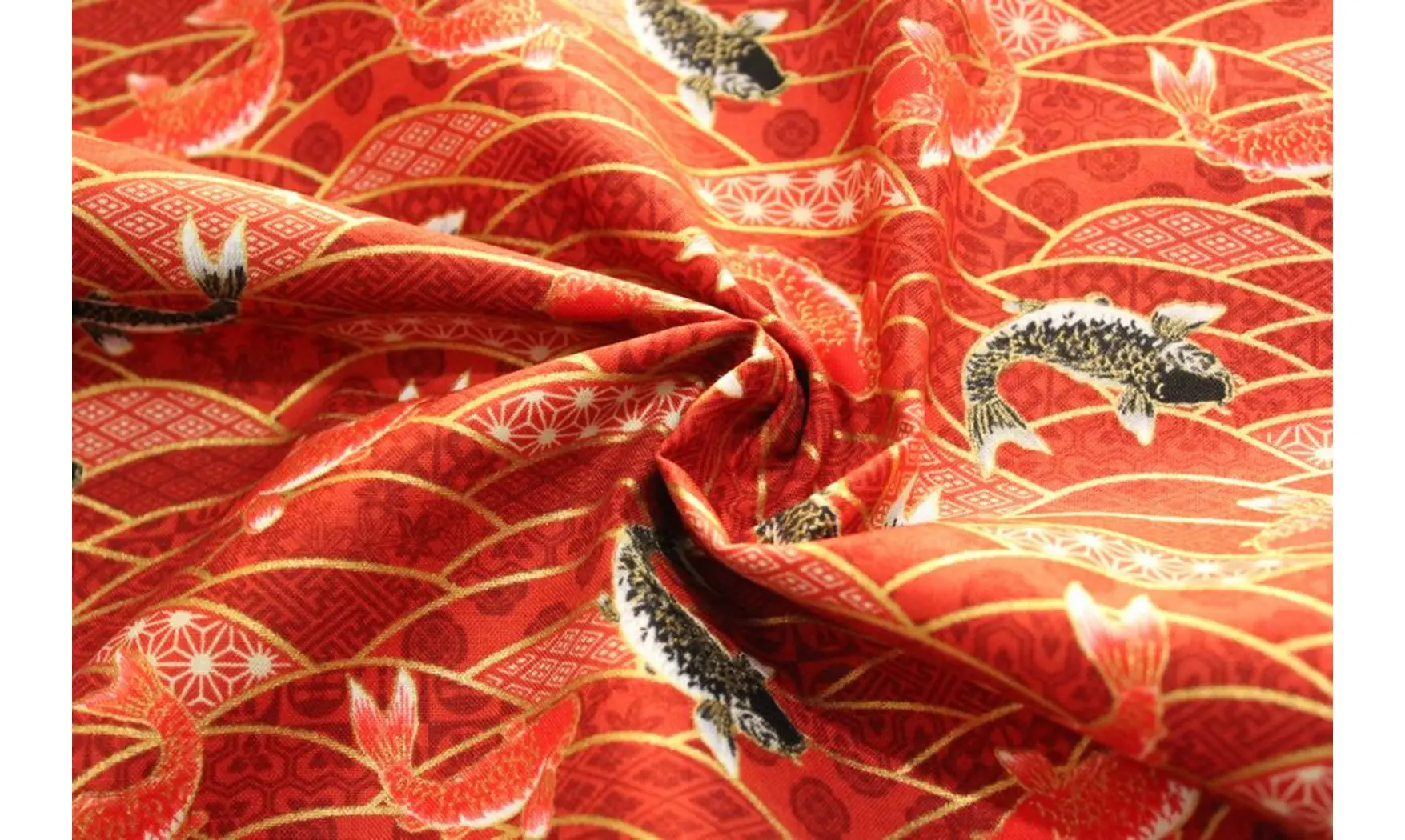 Tissu japonais Naka poissons