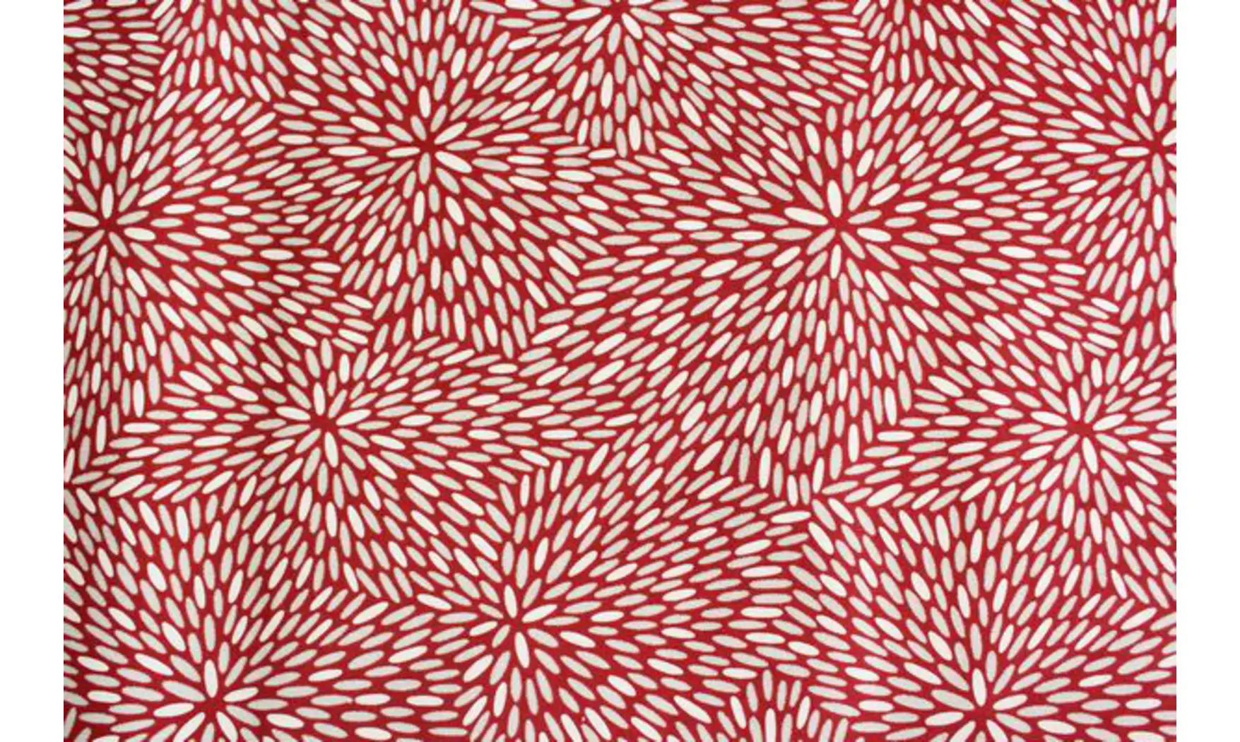 Tissu rouge artifice argent