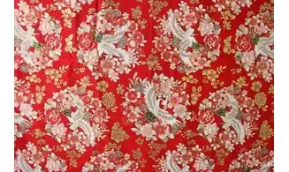 Tissu couronnes d'oiseaux