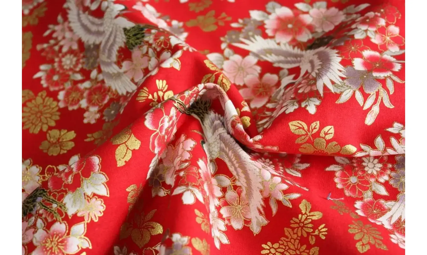 Tissu couronnes d'oiseaux