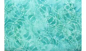 Batik vert d'eau cercles