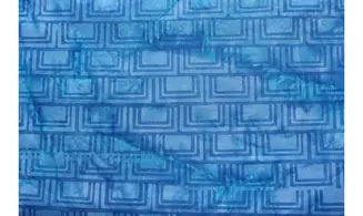 Batik bleu rectangles