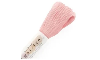 Fil Sashiko pastel rose coquille 40m