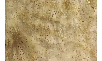 Batik pointillisme beige vert