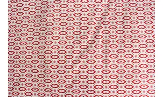 Tissu Rouge et Blanc Géo