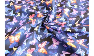 Tissu papillons de lumière