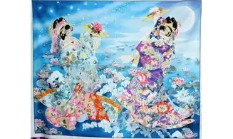 Panneau des 2 geïshas