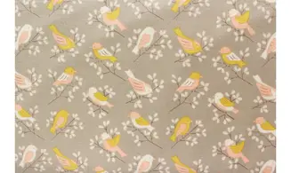 Tissu "un petit oiseau m'a dit"