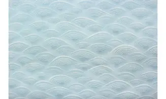 Tissu japonais bleu clair dunes blanches