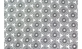 Tissu design agrumes fond blanc