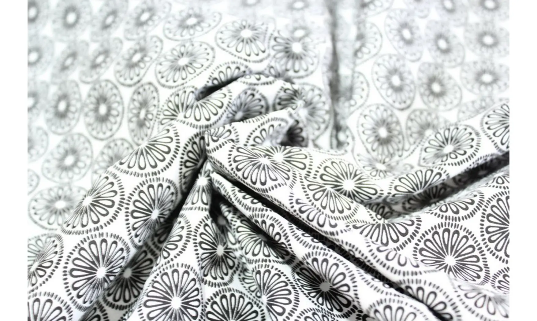 Tissu design agrumes fond blanc