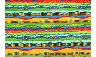 Flanelle rayures déjantées