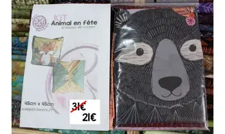 Kit Coussin animal en fête - Ours